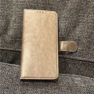 Gray Leather Phone Case